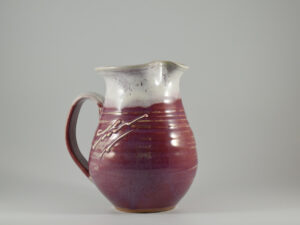 one quart pottery pitcher from pottery studio in gatlinburg tn