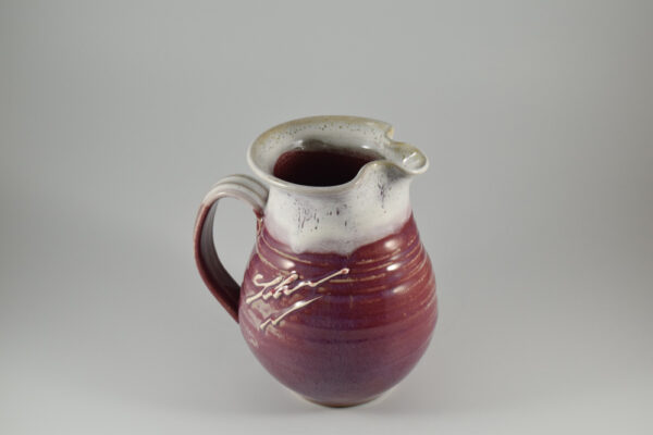 one quart pottery pitcher from fowlers clay works pottery studio in gatlinburg tn