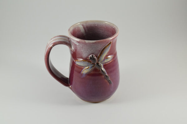 dragonfly mug from pottery studio in gatlinburg